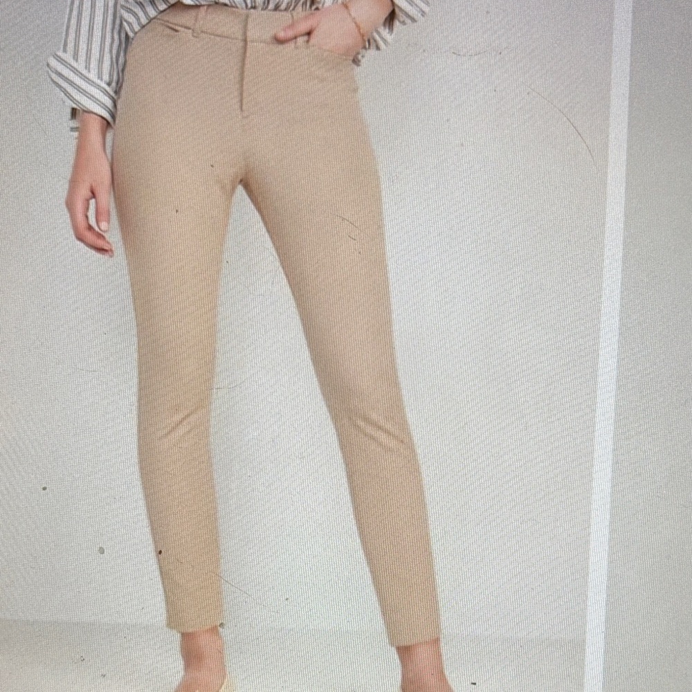 Old Navy High-Waisted Pixie Skinny Ankle Pants in mocha taffy size 0 NWOT